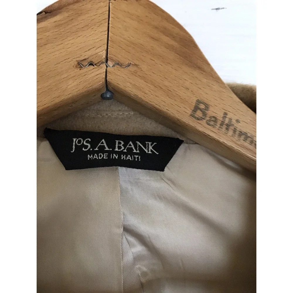 Mens Tan Camel Hair Blazer Jos A Bank Sports Coat Jacket Size 44S
